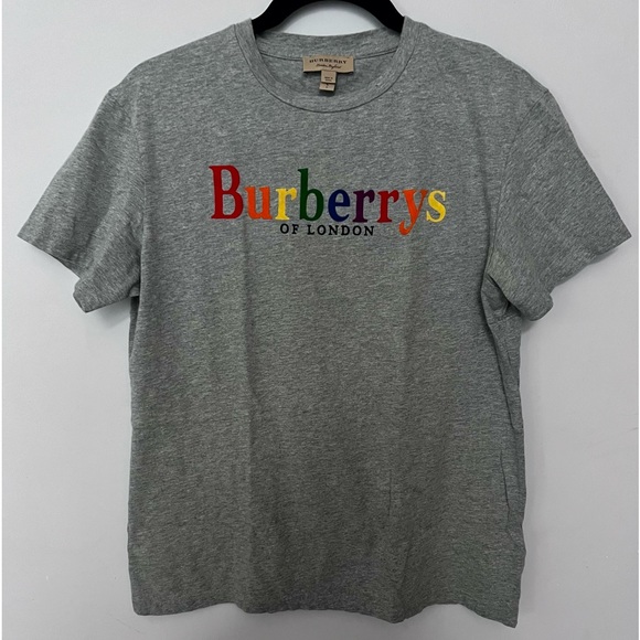 Burberrys Of London Rainbow Logo T-shirt - Picture 1 of 5